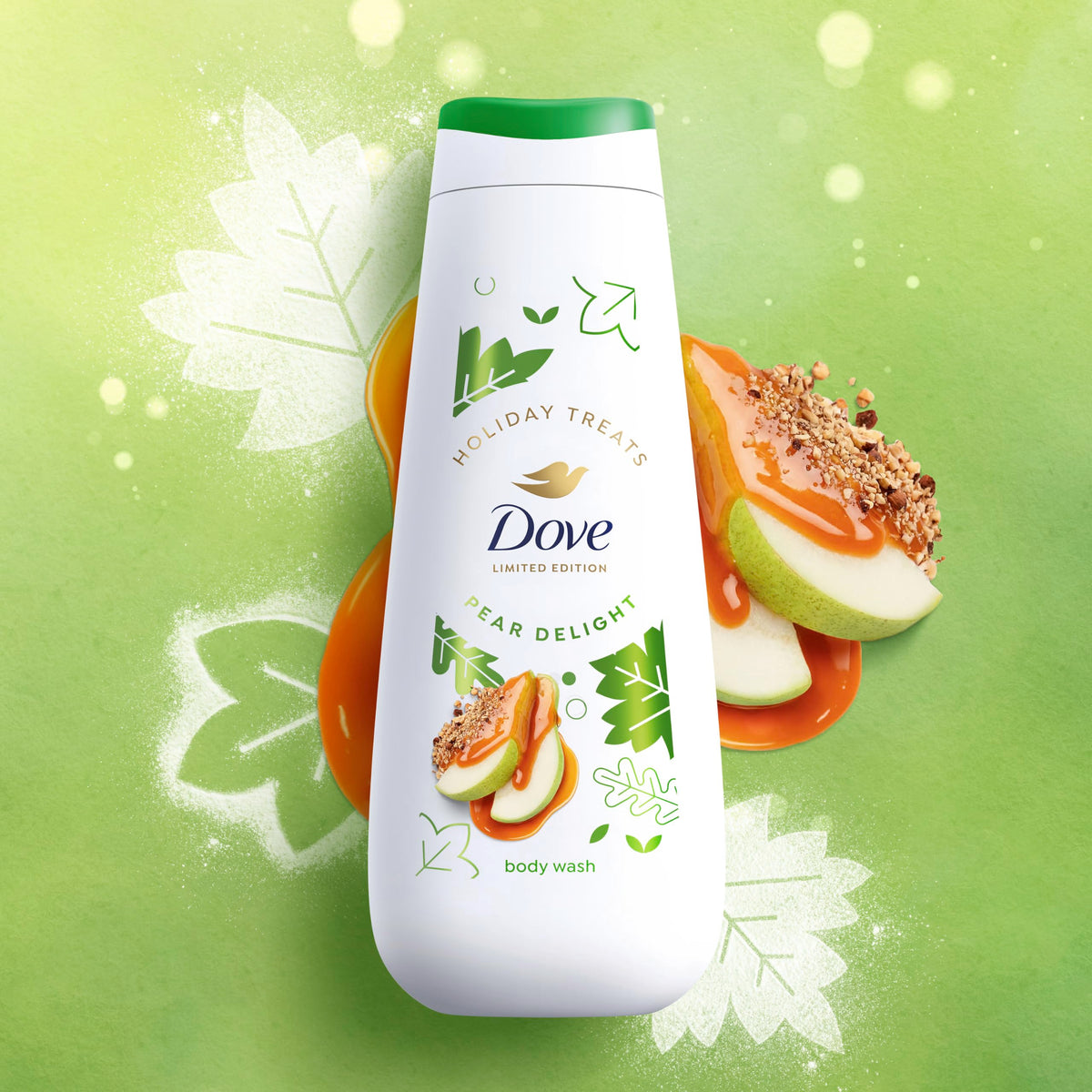 Dove Limited Edition Holiday Treats Body Wash Pear Harvest for Deep Nourishment 20 fl oz Dove