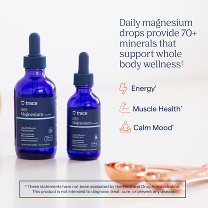 Trace Minerals Ionic Magnesium - Liquid Ionic Magnesium to Support Immune, Brain & Heart Health - Supplement to Aid Energy & Vitality Trace Minerals