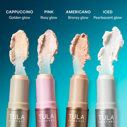 TULA Skin Care Spresso Energizing Eye Balm, Rose Glow - Energizing & Hydrating Caffeine Under Eye Treatment for Dark Circles, Portable and Perfect to Use On-the-go, 0.35 oz. TULA