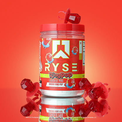 RYSE Loaded Pre Workout Powder - Strawberry Squeeze - Daily Pre-Workout for Men & Women with 390mg Caffeine, Beta Alanine, and Citrulline for Pump, Focus, and Energy - 30 Servings