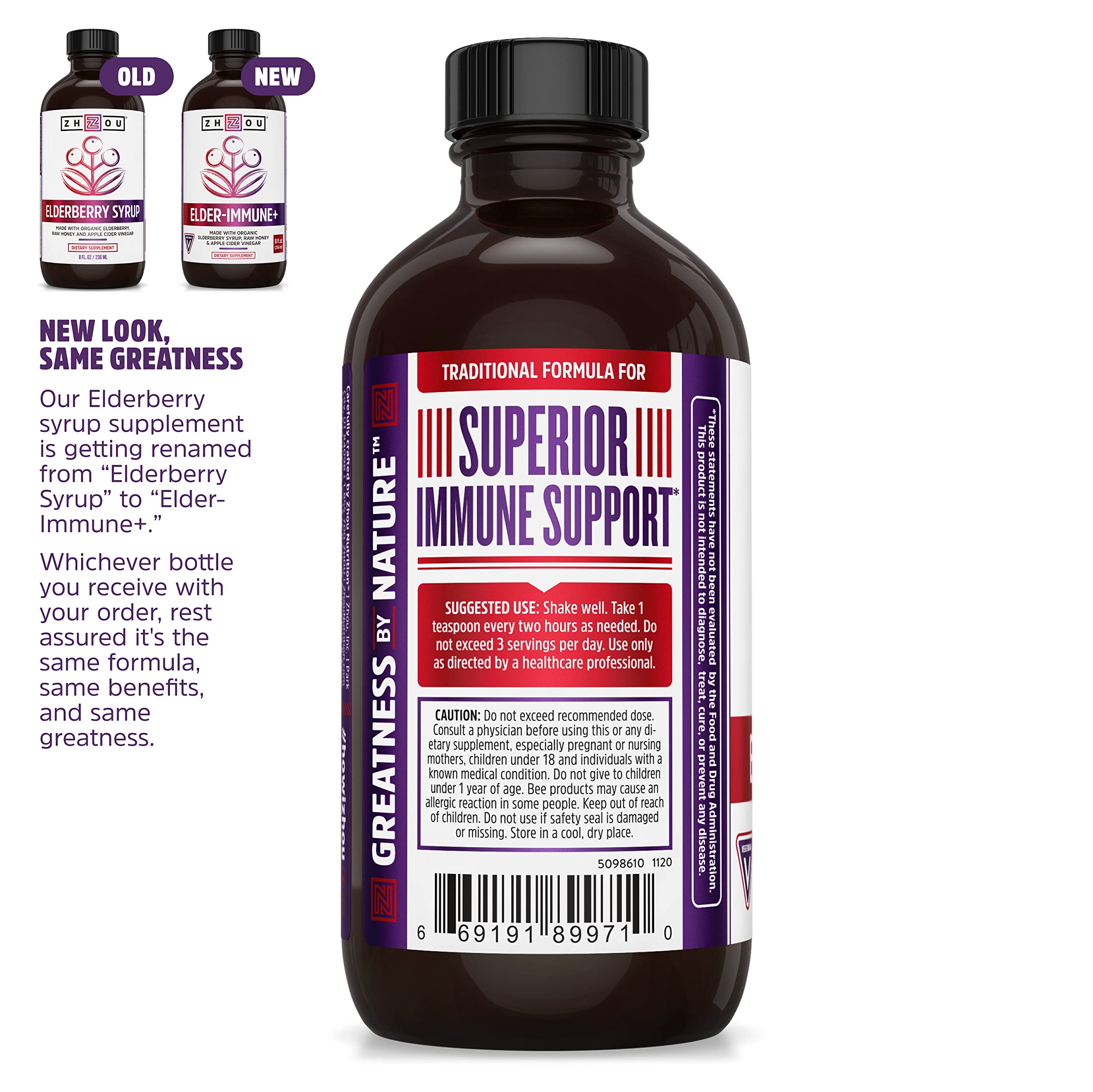Zhou Nutrition Elderberry Syrup, Immune System Booster with Organic Elderberry Syrup Zhou Nutrition buy australia supplements