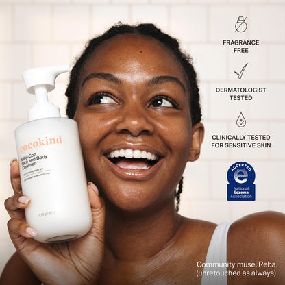 Cocokind Milky Soft Face & Body Cleanser, 13.5 Fl Oz Cocokind