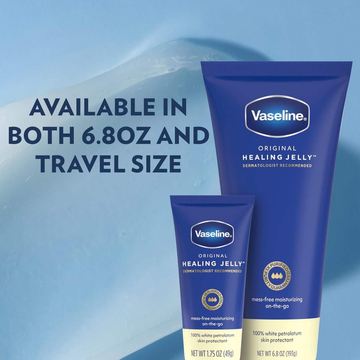 Vaseline Original Petroleum Healing Jelly Tube For Dry Skin 6.8oz 1ct Vaseline