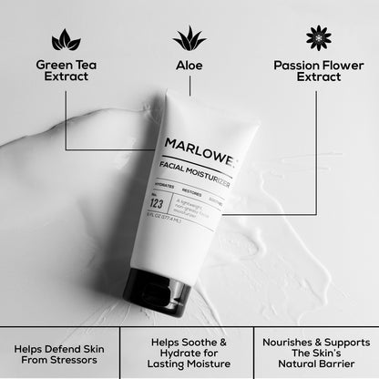 MARLOWE. Facial Moisturizer for Men, Non-Greasy Daily Face Lotion, 6 oz MARLOWE.