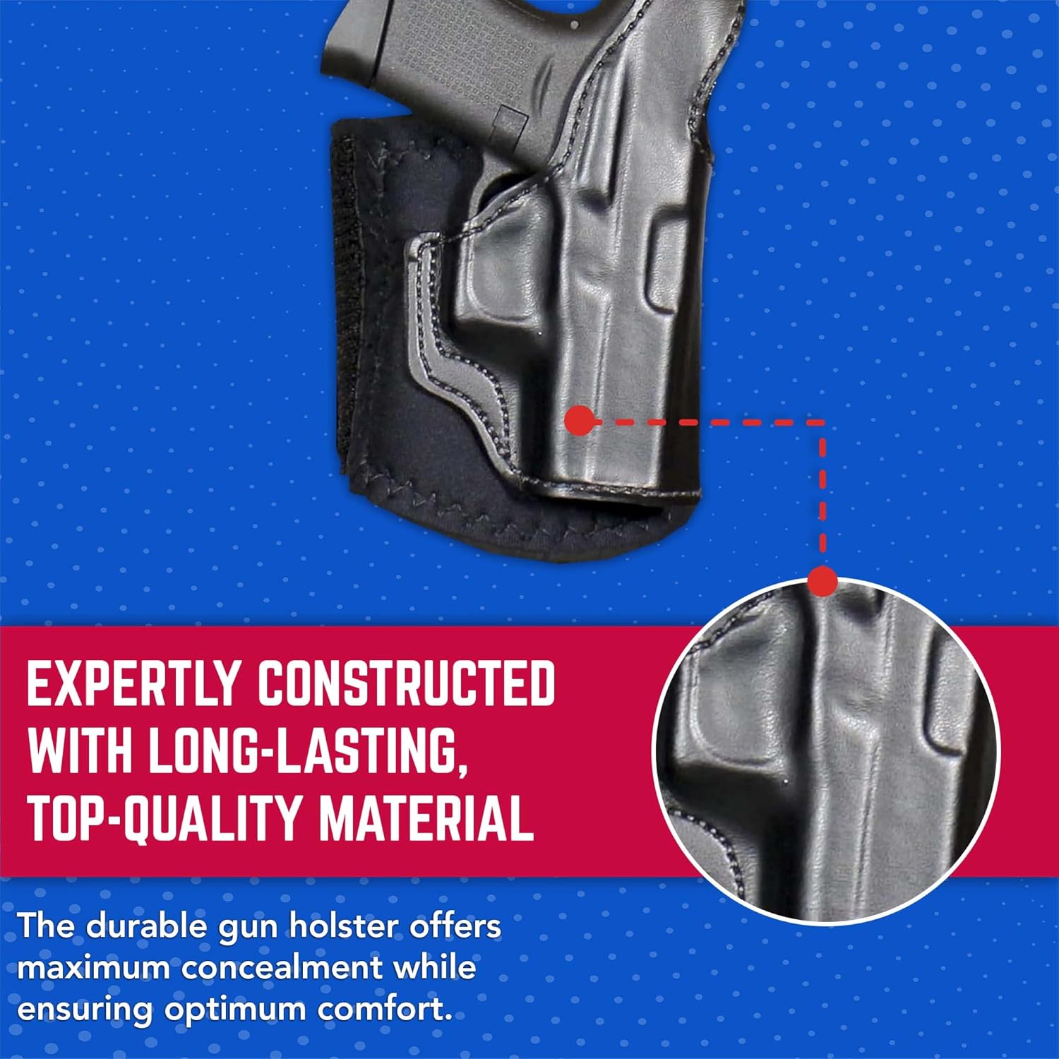 Desantis Die Hard Ankle Rig - Fits Glock 43 & More - Right Hand Draw, Black Gsupps Australia