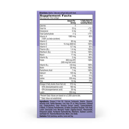 One A Day Postnatal Vitamins for Women, Postnatal Multivitamin with Folic Acid, Omega-3 DHA, B Vitamins, Support Immune Health, Breastfeeding ONE A DAY