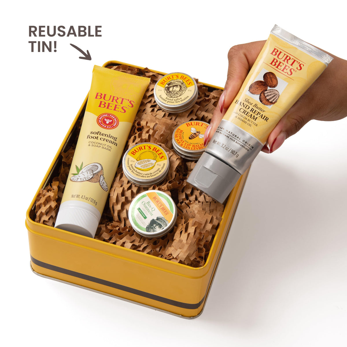 Burt's Bees Classics Gift Set, 6 Products in Giftable Tin Burt's Bees