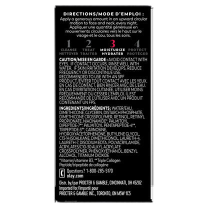 Olay Retinol 24 Face Moisturizer, Anti-Aging Night Cream for Women, Trial Size, Fragrance-Free, Non Greasy - Anti-Wrinkle, Smooth Fine Lines, Tightening Skin Care - Peptides, Glycerin, 0.5 Oz Olay
