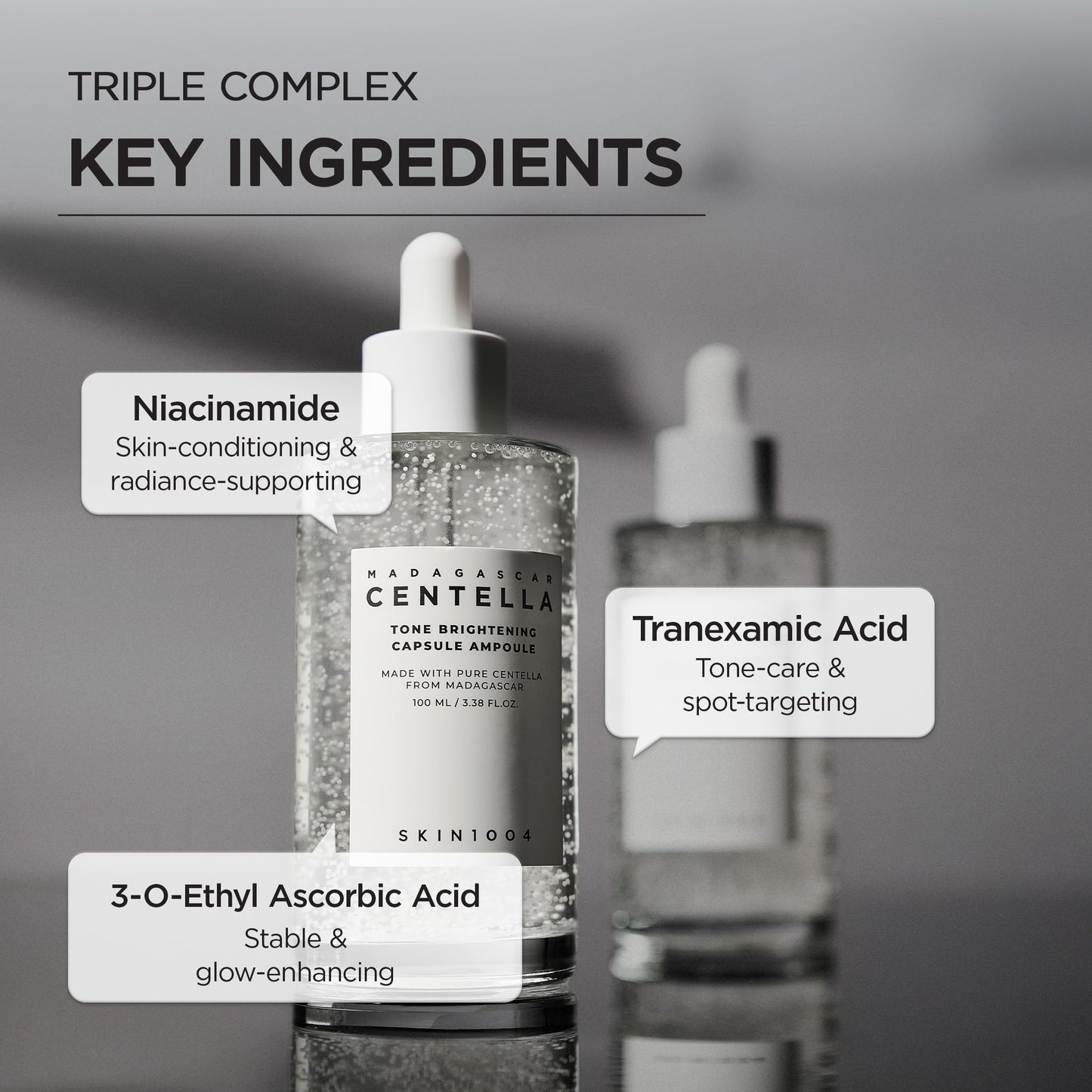 SKIN1004 Tone Balancing Capsule Ampoule, Niacinamide & Centella Serum for Face, Korean Hydrating Facial Serum for Unevne Skin Tone SKIN1004