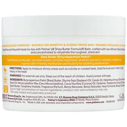 Palmer's Raw African Shea Body Butter, Dry Skin Moisturizer (7.25 Oz) Palmer's