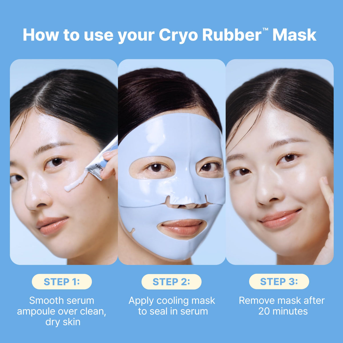 Dr.Jart+ Cryo Rubber Moisturizing and Cooling Korean Face Mask with Hyaluronic Acid and Peptides| Korean Skin Care Dr.Jart+