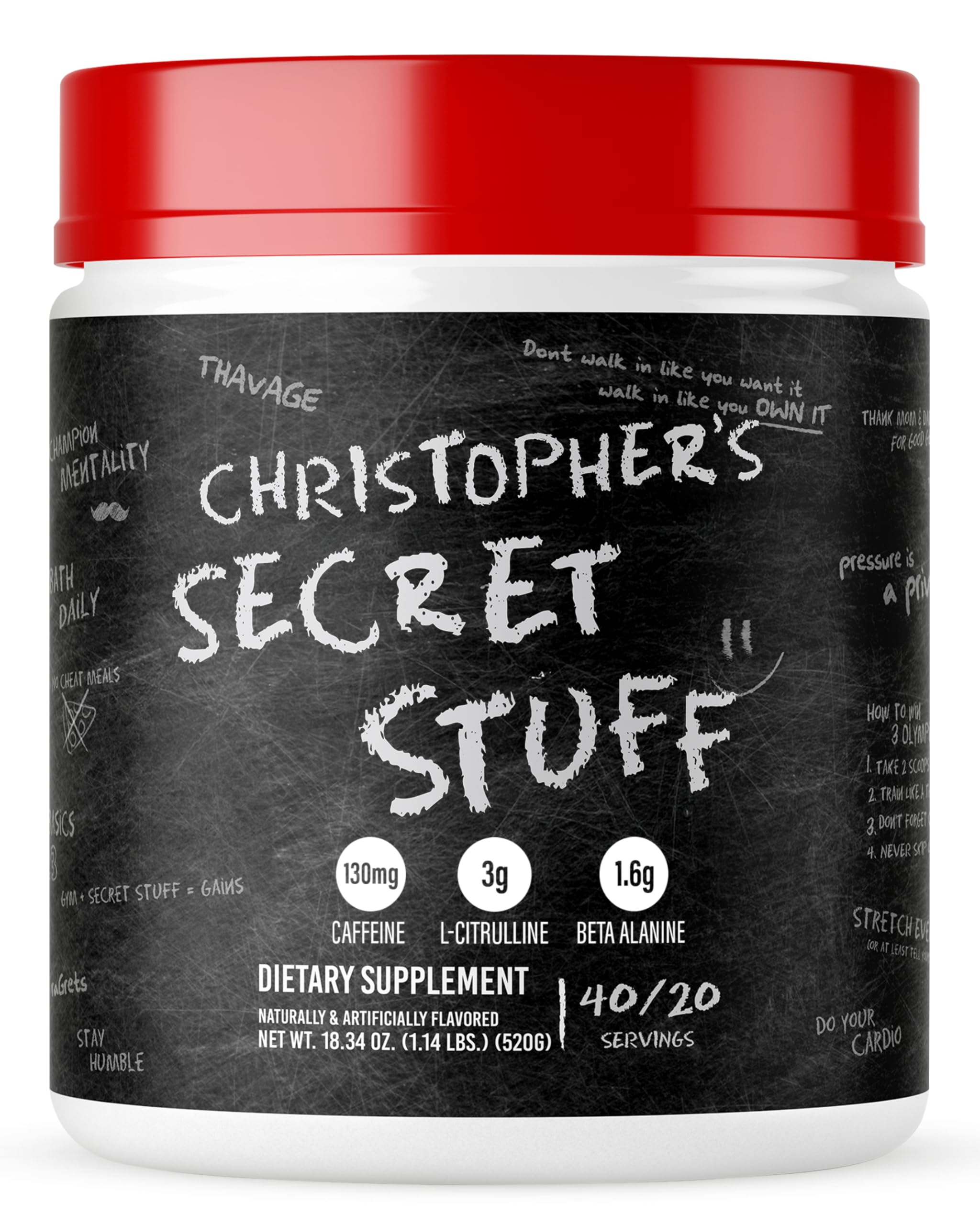 RAW Christopher's Secret Stuff Pre Workout Powder, Thavage (Tastes Like Winning) - Chris Bumstead CBUM Preworkout Supplement for Men & Women - Working Out, Hydration & Energy - 40 Servings RAW buy australia supplements