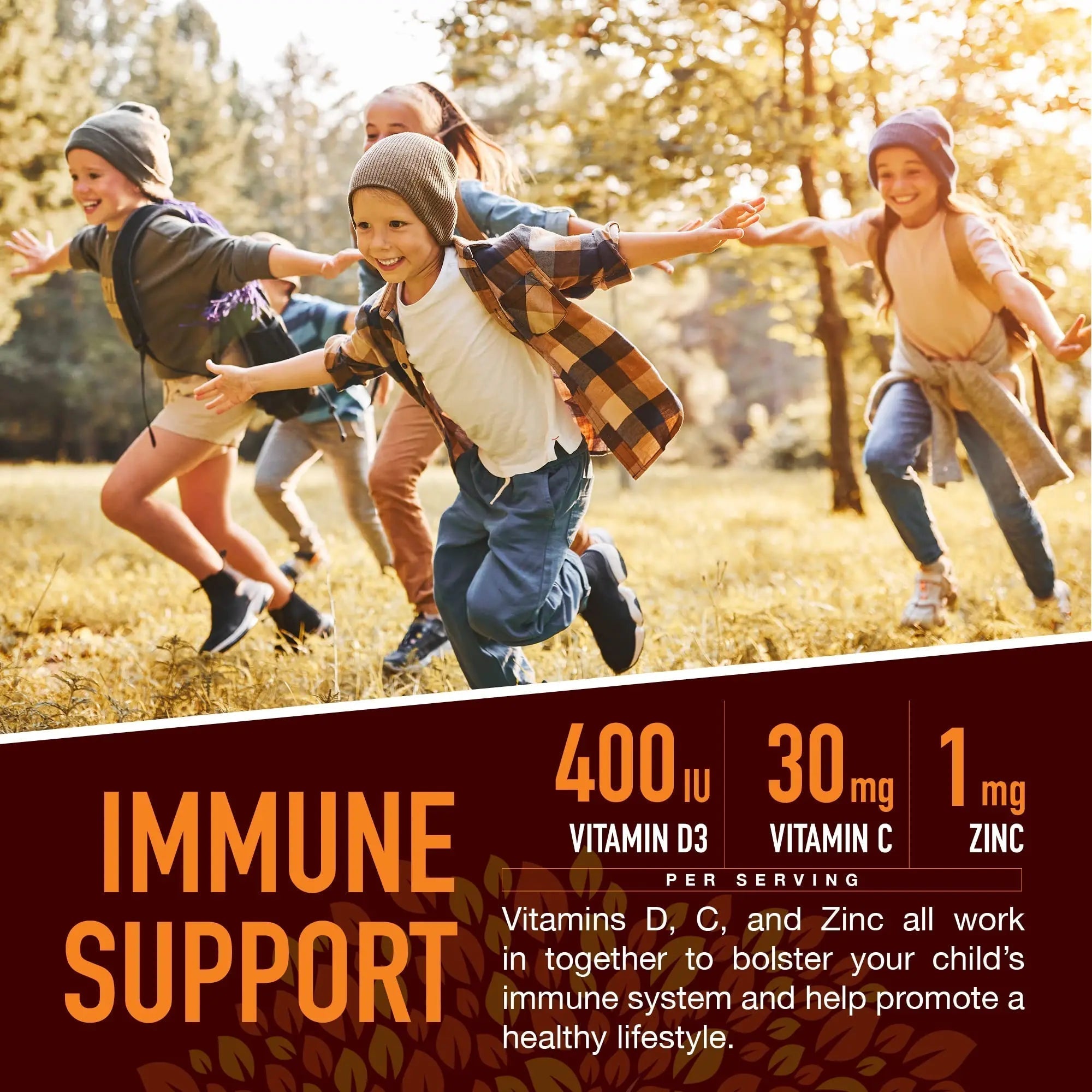 YUM-V'S Kids Strong Earth - Organic Immune Health Gummies with Vitamin C, Vitamin D3 Plus Zinc - Immune System Boost Zinc YUM-V'S buy australia supplements