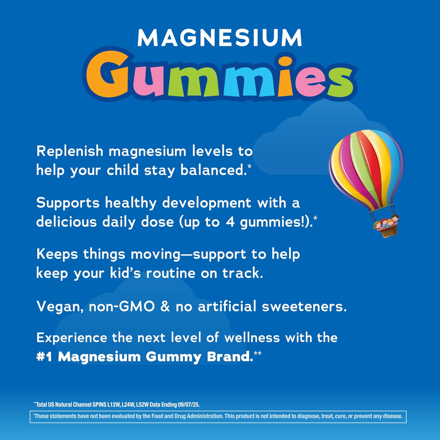 Natural Vitality Calm, Magnesium Citrate Kids Supplement, Stress Relief Gummies, Supports a Healthy Response to Stress Natural Vitality