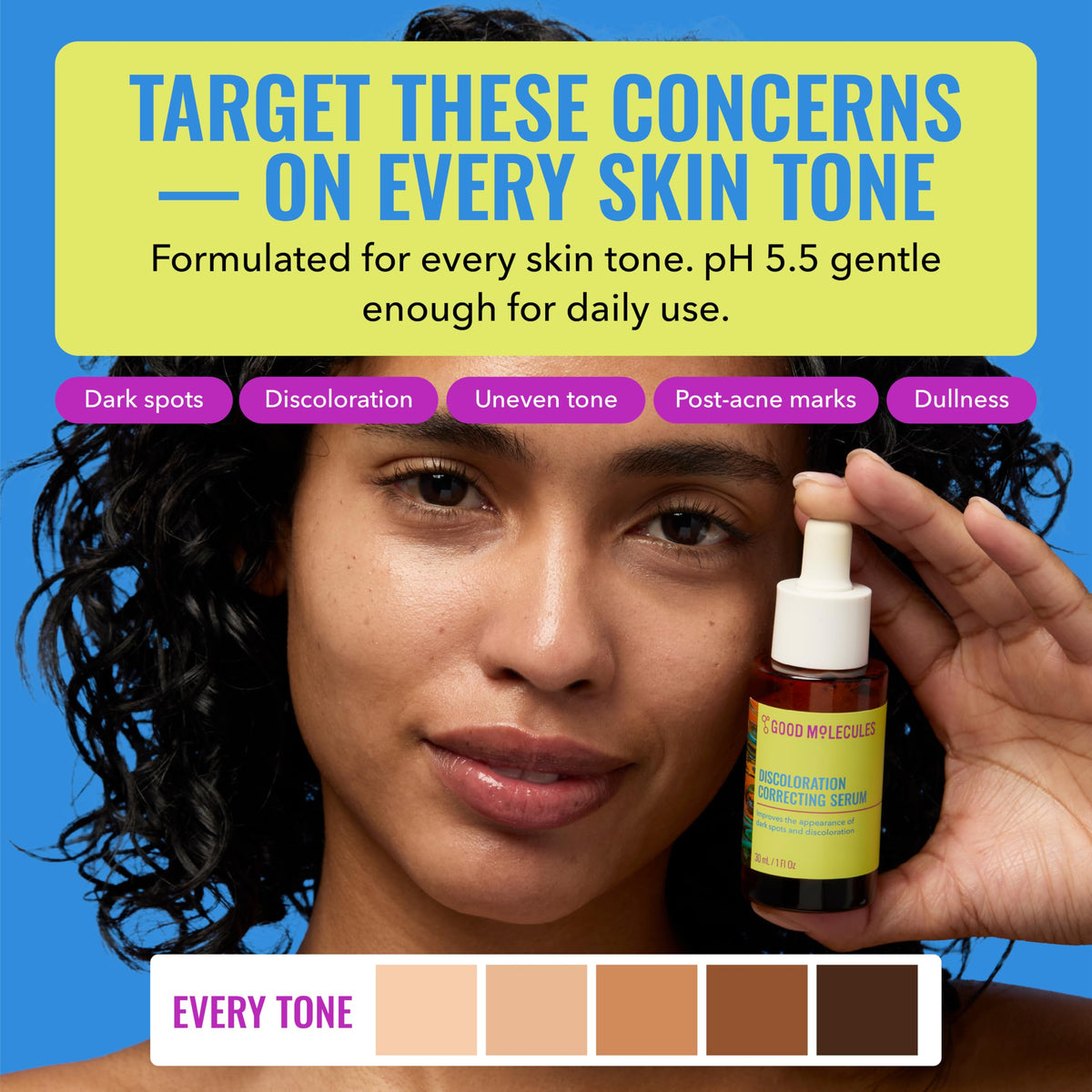 Good Molecules Discoloration Correcting Serum, Dark Spot Serum, 1 fl oz Good Molecules