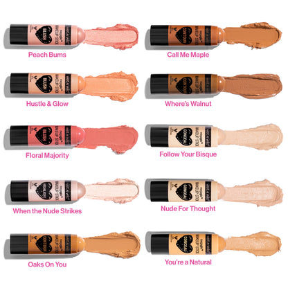 wet n wild MegaGlo Makeup Stick, Buildable Color, Versatile Use, Cruelty-Free & Vegan - Where's Walnut? wet n wild