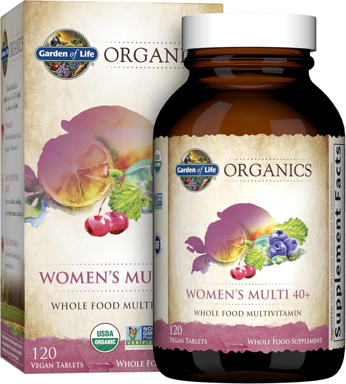 Garden Of Life, Organic Women's 40 Plus Multivitamin, 120 Count Gsupps Australia
