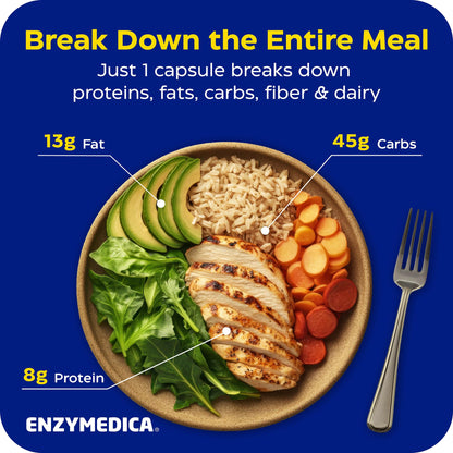 Enzymedica Digest Complete - Helps Gas & Bloating - 90 Caps Gsupps Australia