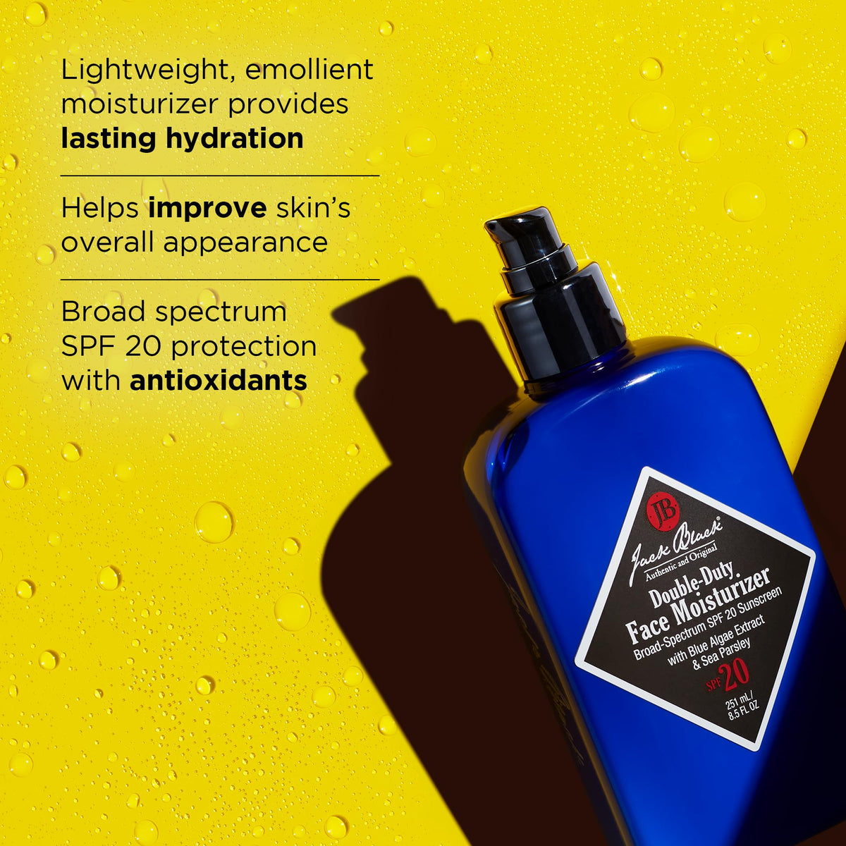 Jack Black Double Duty Face Moisturizer SPF 20 Sunscreen - 3.3Fl Oz Jack Black