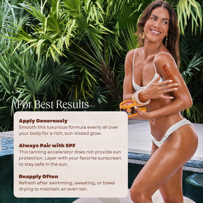 Carroten Intensive Tanning Gel, Browning Tan Accelerator, 5 oz + Spatula Carroten