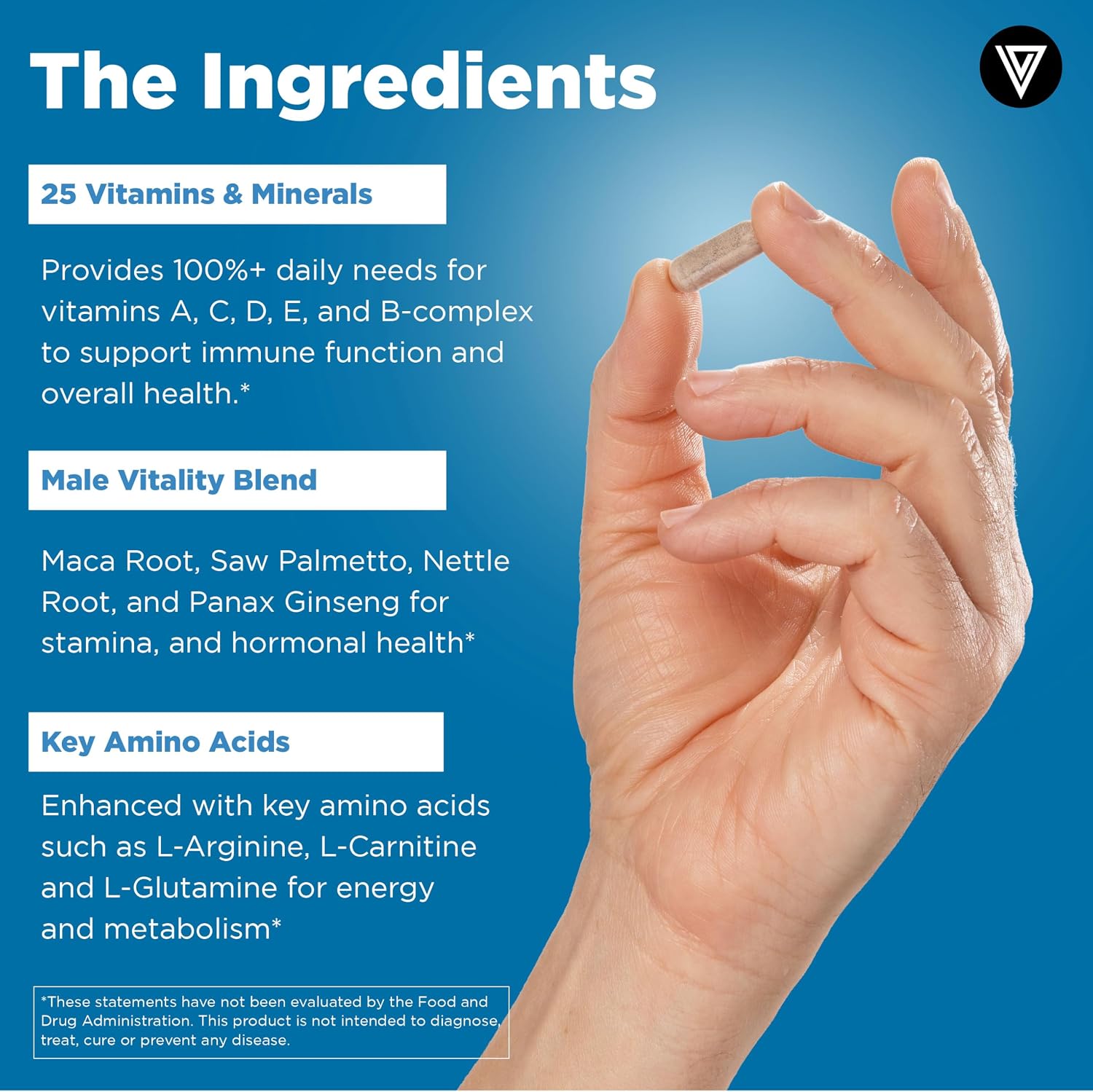 Vital Vitamins Men's Multivitamin Complex + NAD+ Supplement Gsupps Australia
