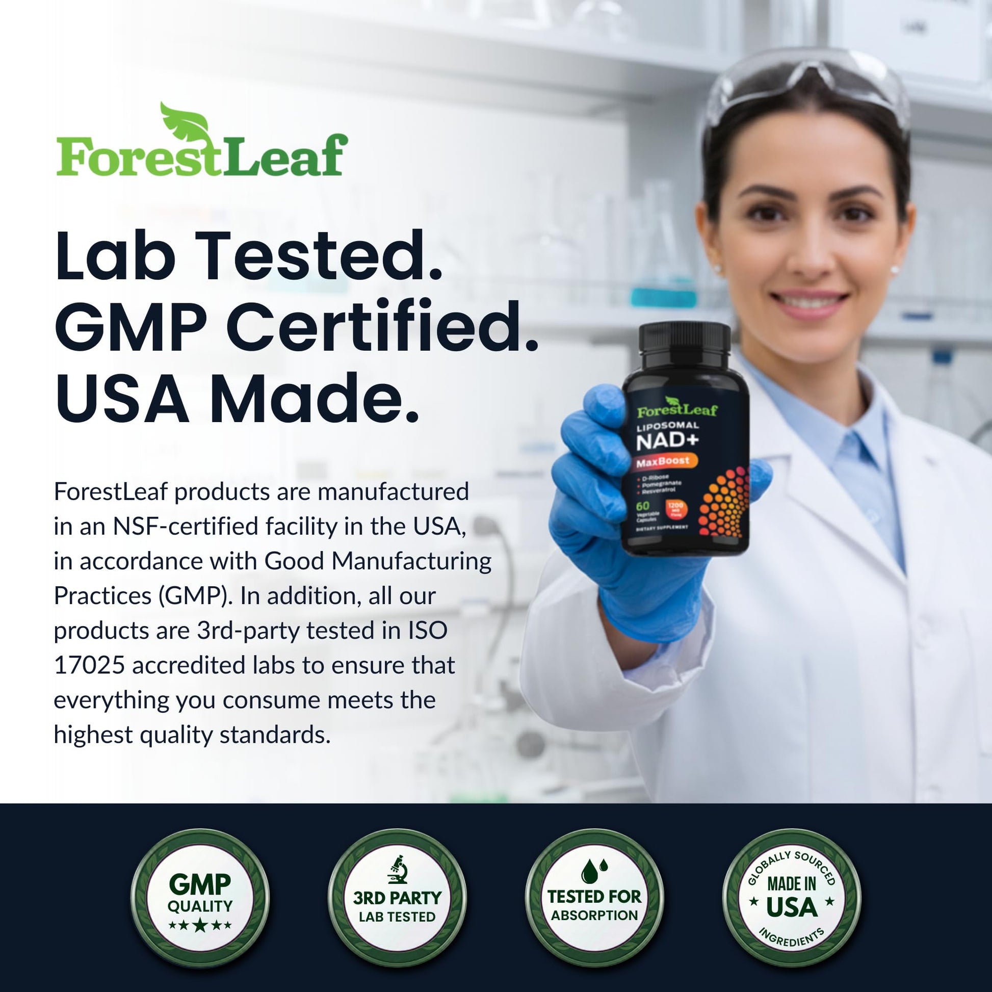 ForestLeaf NAD Resveratrol Capsules, Liposomal NAD Supplement for Women and Men with D-Ribose and Pomegranate, NAD+ for Energy, Focus and Anti-Aging Support, NMN Supplement Alternative (60 Caps) ForestLeaf buy australia supplements
