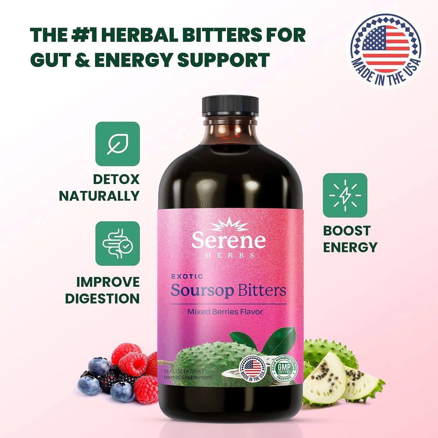 Sweet Support Stack – Soursop Capsules + Mixed Berry Bitters