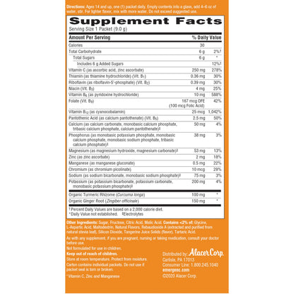 Emergen-C Citrus-Ginger Fizzy Drink Mix, Turmeric and Ginger, Immune Support, Natural Flavors Emergen-C