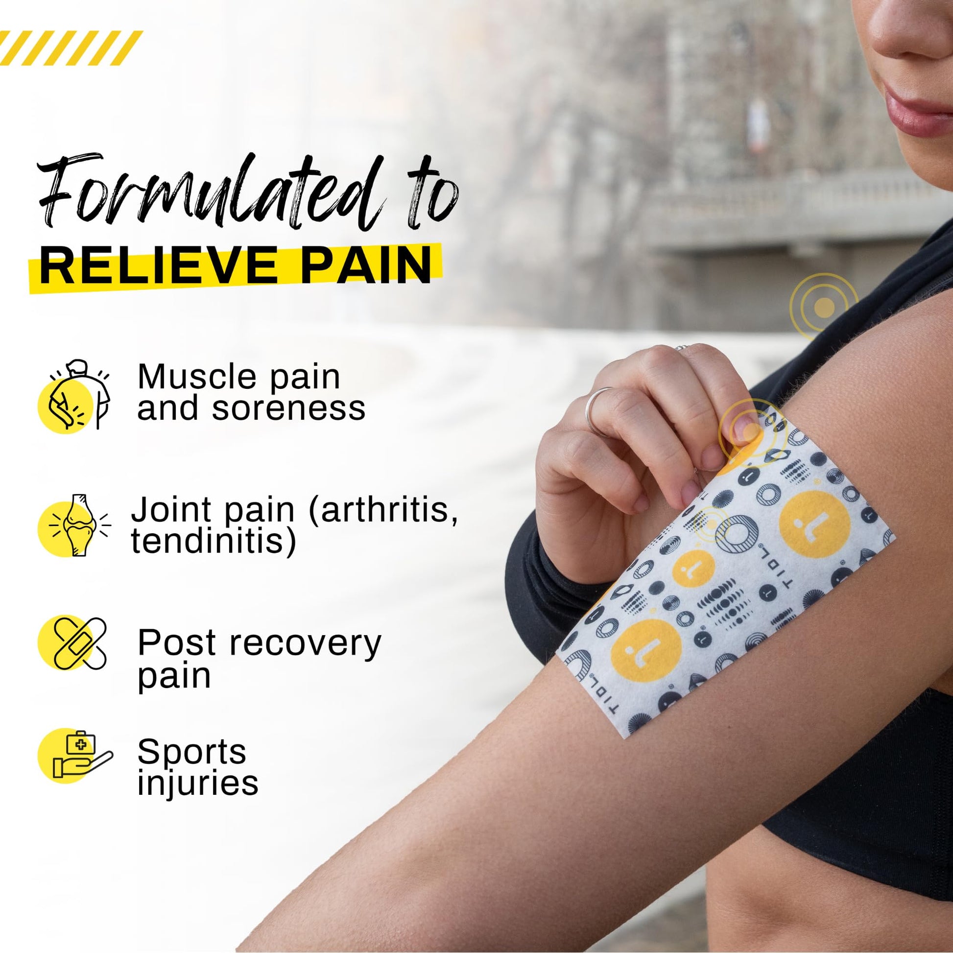 TIDL Recovery Patches, 20 Count, Maximum Strength for Targeted Back Pain, Joint & Muscle Pain Relief, Immediate Numbing & Soothing, Non-Stick Adhesive for Easy Application & Removal TIDL buy australia supplements