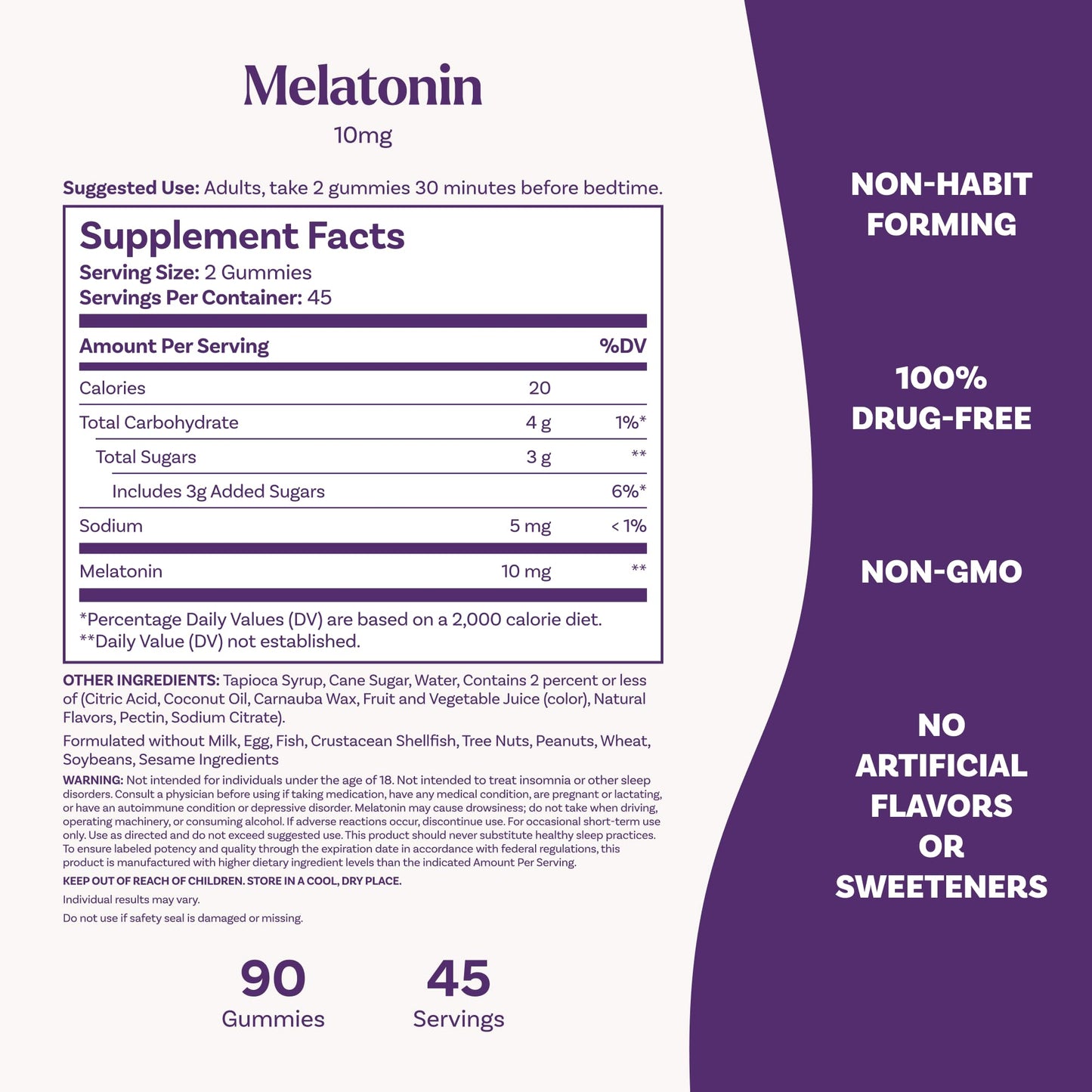 Natrol 10 mg Melatonin Gummies, Sleep Support for Adults, Melatonin Supplements for Sleeping, 90 Strawberry-Flavored Gummies, 45 Day Supply Natrol