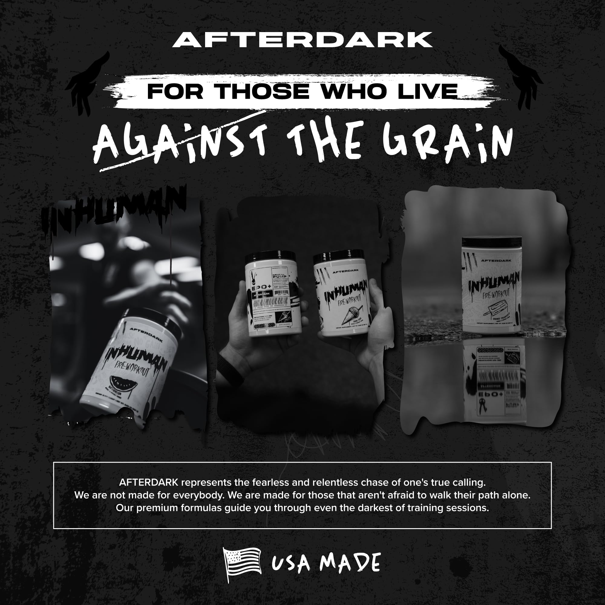 AFTERDARK INHUMAN Pre-Workout Powder, Enhanced Mind-Muscle Connection AFTERDARK buy australia supplements