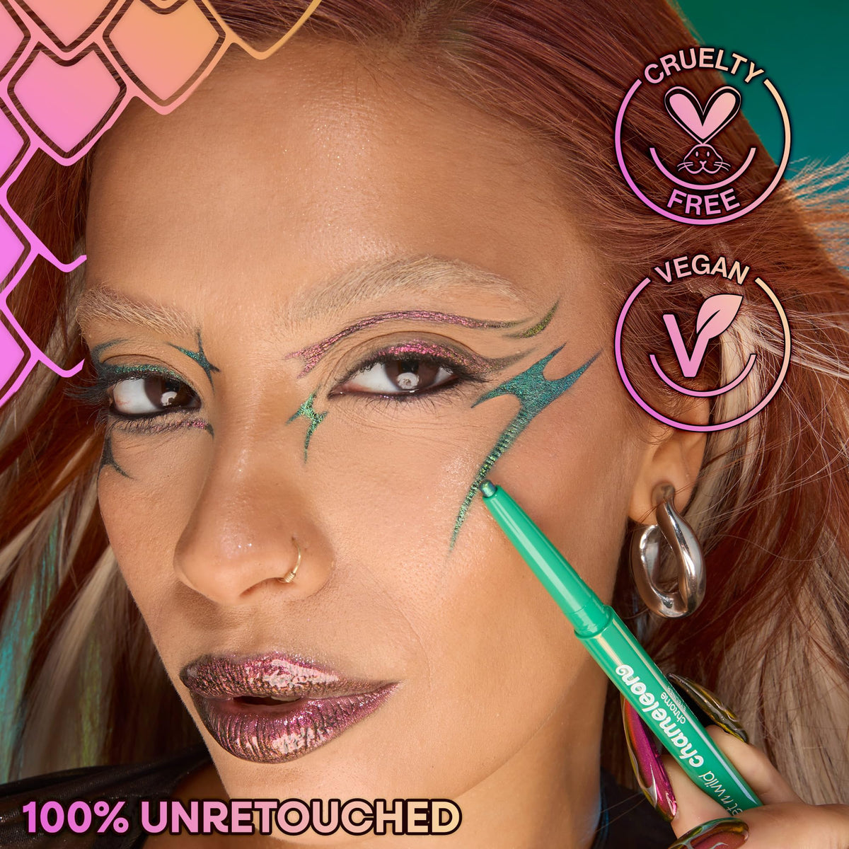 wet n wild Chameleon Chrome Eyeliner, Waterproof and Smudge-Proof, Multichrome Color Shift, Long-Lasting 18-Hour Wear, Cruelty-Free & Vegan - Electric Prism wet n wild