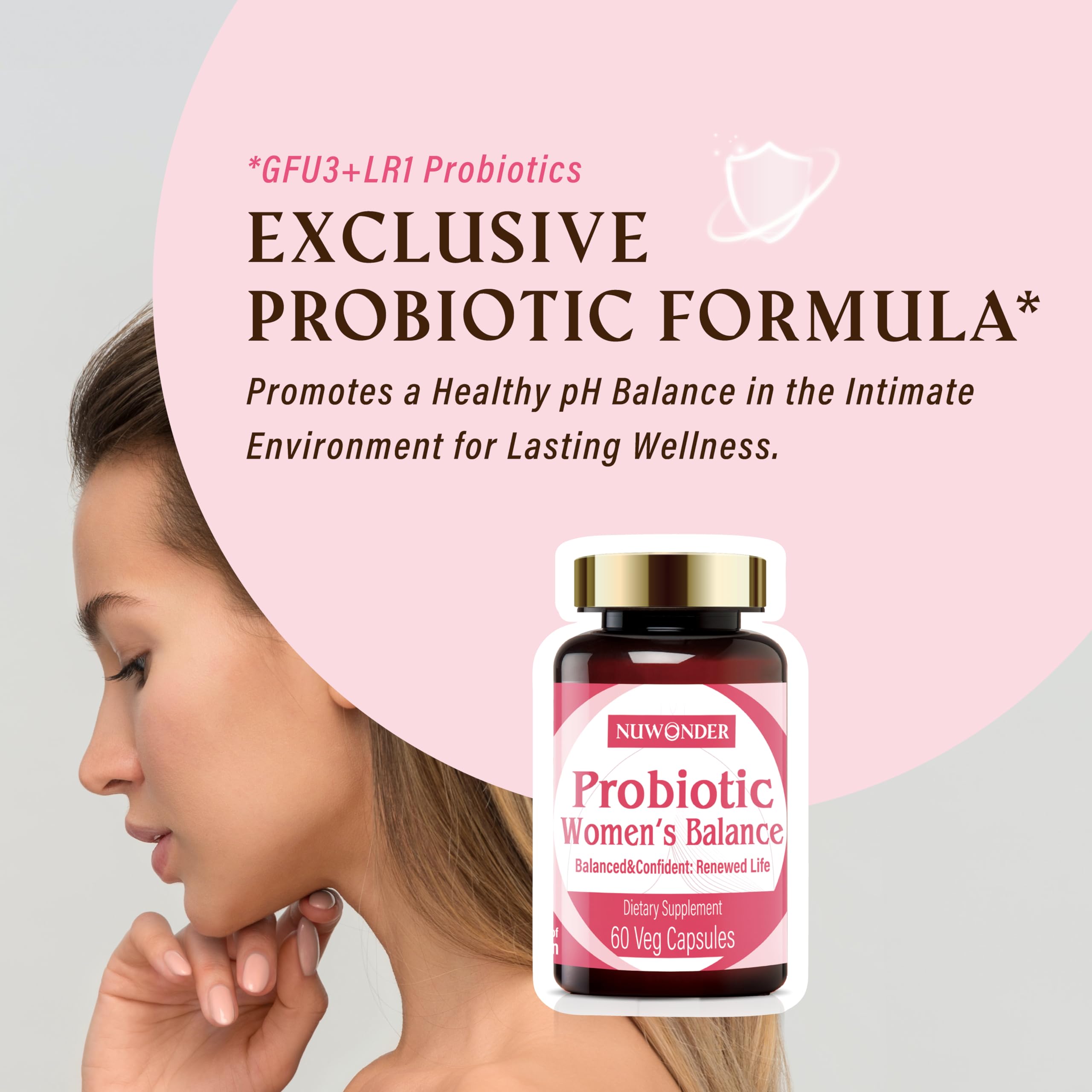 NUWONDER Women's probiotic - Natural Vaginal Support Supplement, Balanced & Confident NUWONDER buy australia supplements
