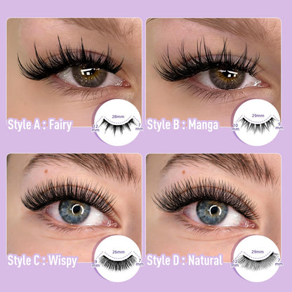 B&Q Magnetic Eyelashes with Applicator 2 Pair Natural Look Magnetic Lashes B&Qaugen