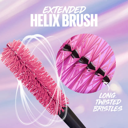 Maybelline The Falsies Surreal Extensions Washable Mascara, Volumizing, Lengthening Mascara Make Up, Blackest Black, 1 Count MAYBELLINE