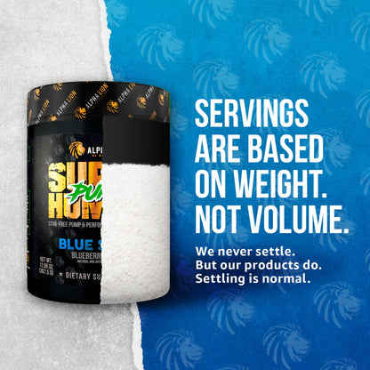 ALPHA LION Superhuman Pump Pre Workout Powder, Nootropic Caffeine & Stim Free Preworkout Supplement, Nitric Oxide Booster, Muscle Gainer, Energy & Focus (42 Servings, Mango Veiniac Flavor)