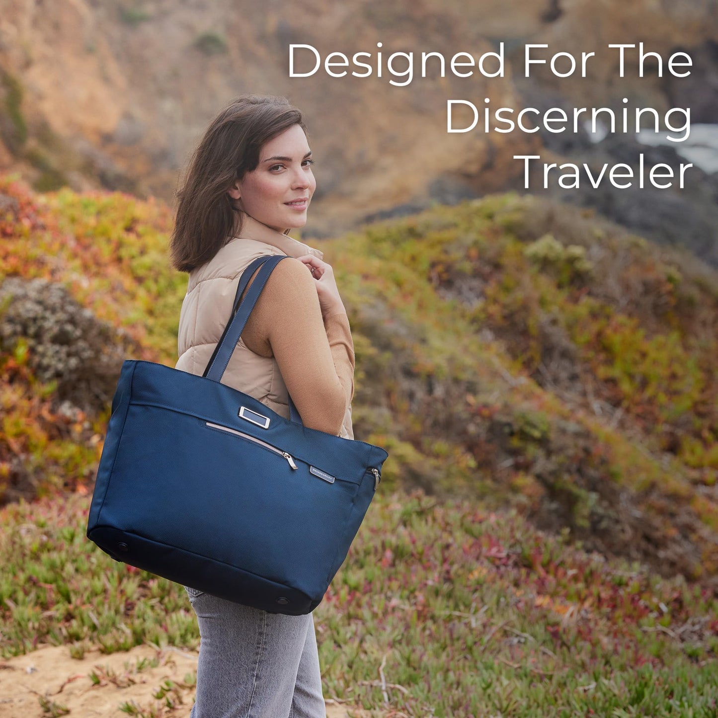 Briggs & Riley Traveler Tote Bag - Nylon Tote Bag for Weekend Travel & Work, Smooth Zipper Closure - Baseline Collection Gsupps Australia