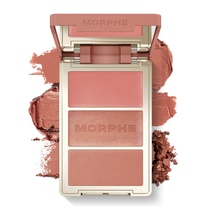 Morphe Cheek Thrills Multi-Finish Face Trio, After Party, 0.38 oz MORPHE