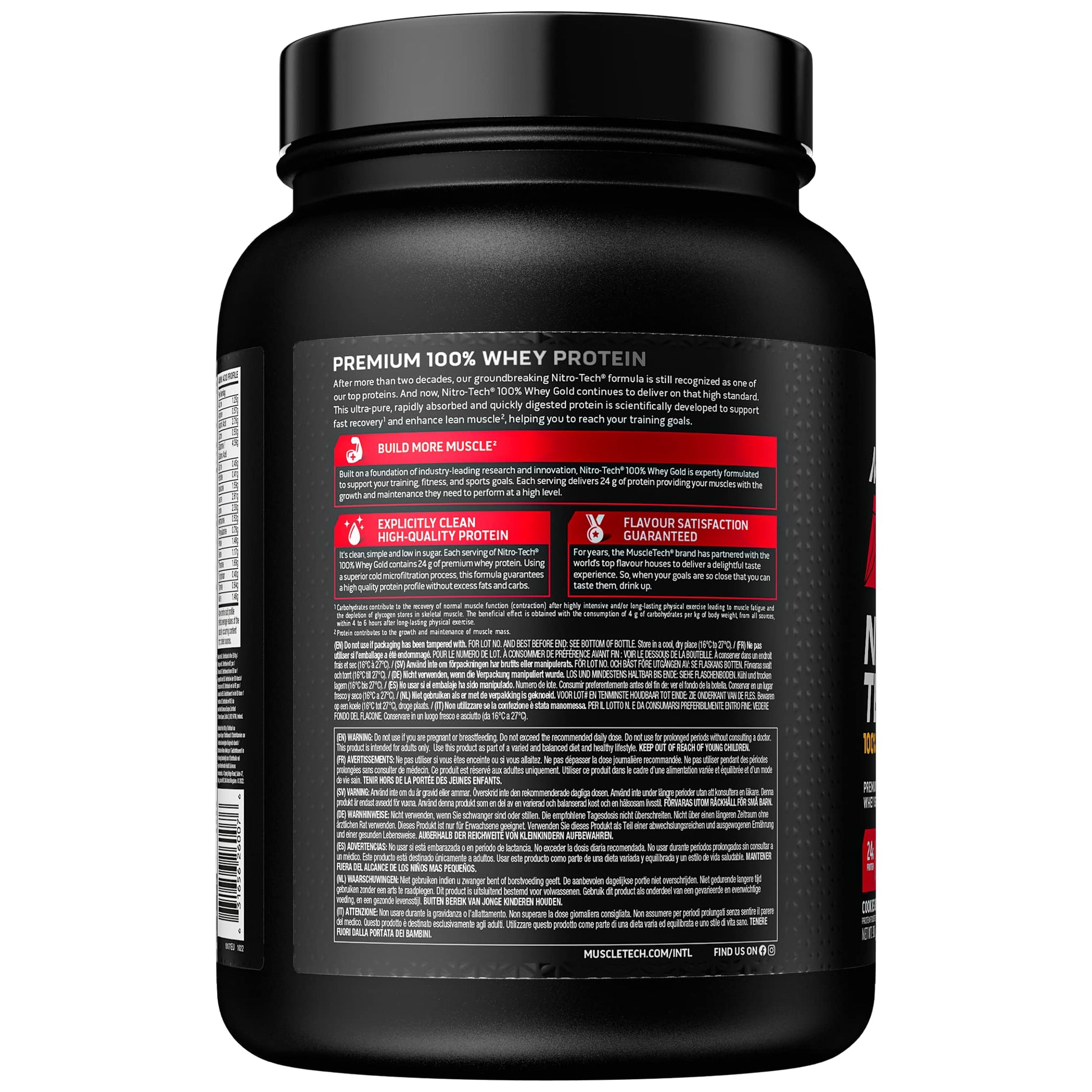 MuscleTech NitroTech 100% Whey Gold Protein Powder, Build Muscle Mass, Whey Isolate Protein Powder Muscletech buy australia supplements