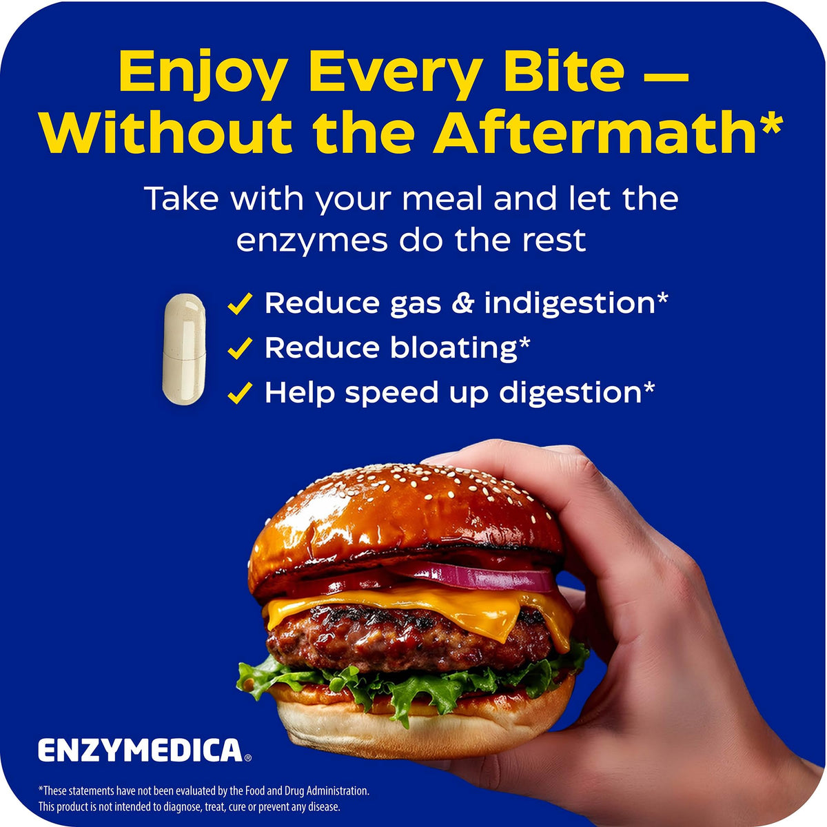 Enzymedica Digest Gold - Digestive Enzyme Supplement for Women & Men, Enzyme Capsules for Digestion, Gut Health Support, Helps Gas & Bloating, ATPro Energy Support, Enzymedica