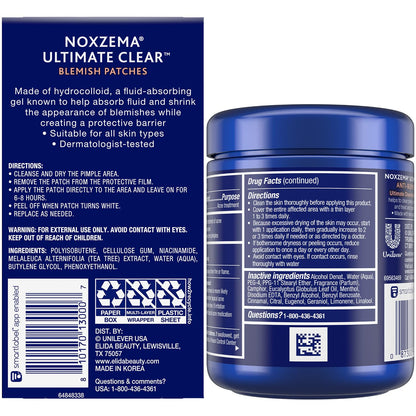 Noxzema Ultimate Clear Pimple Patches + Anti-Blemish Pads Acne Set Noxzema