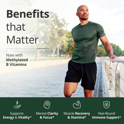 Multivitamin for Men with Methylated Vitamins and Chelated Minerals for Energy, Focus and Immune Health – Premium Daily Mens Vimerson Health