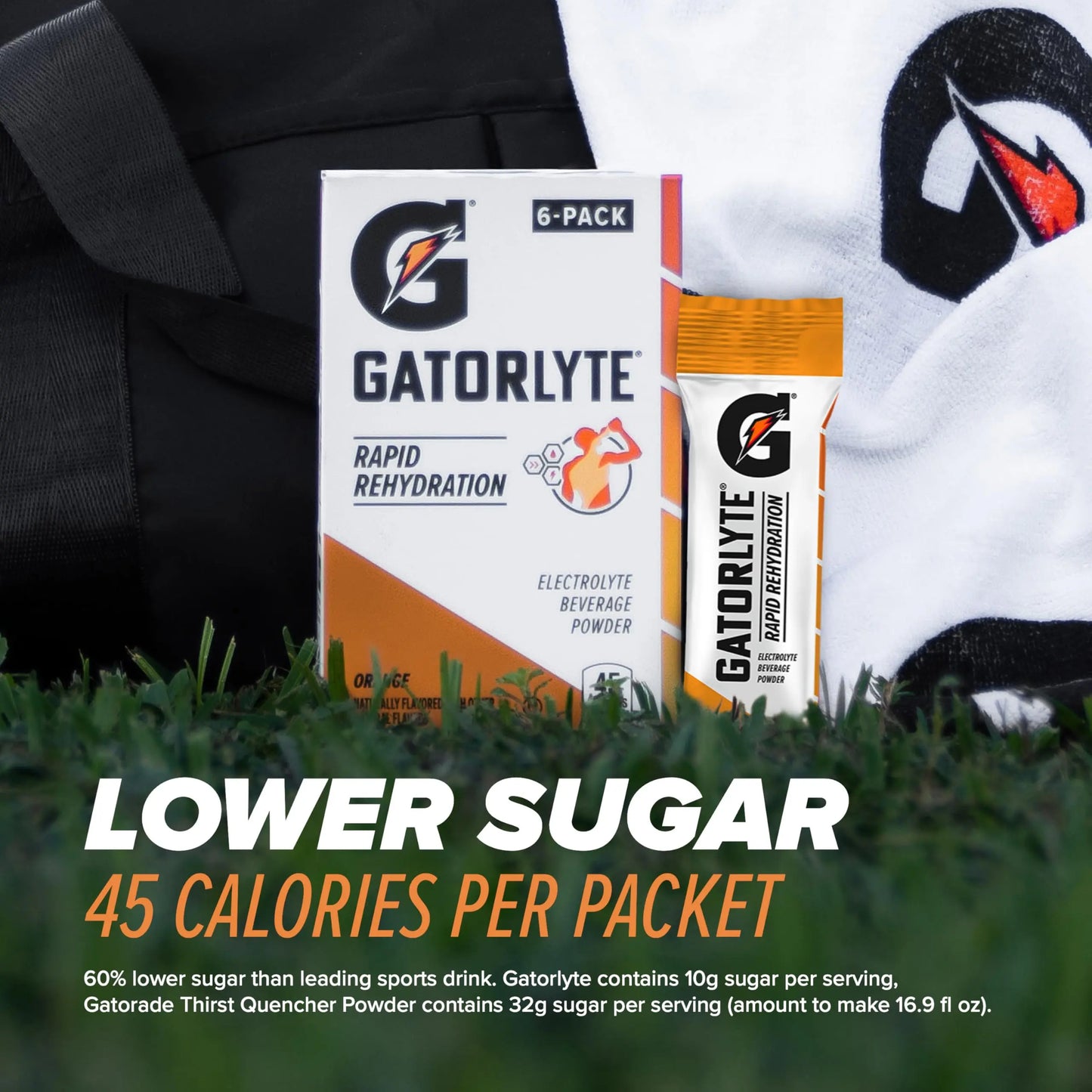 Gatorlyte Rapid Rehydration Electrolyte Beverage, Variety Pack, Lower Sugar, Specialized Blend of 5 Electrolytes, No Artificial Sweeteners or Flavors, 18 pack Gatorlyte