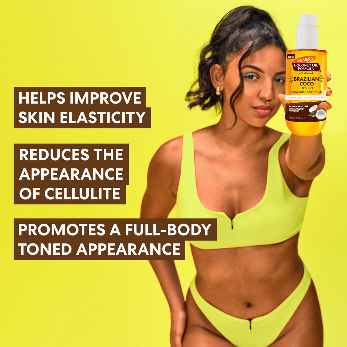 Palmer's Brazilian Cocoa Firming Body Oil, Coconut Oil Formula (6.5 Fl Oz) Palmer's