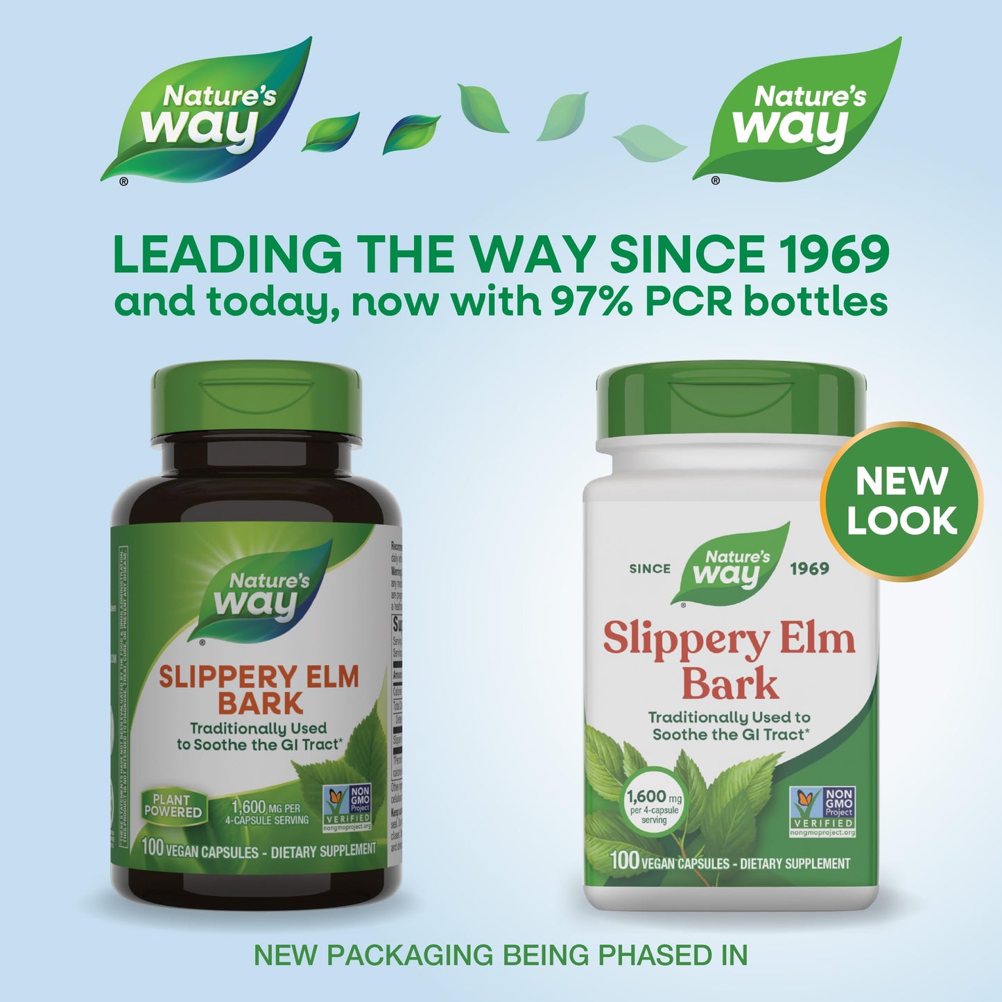 Nature’s Way Slippery Elm Bark Capsules, Traditional Digestive Support to Soothe Gastrointestinal Tract*, 1,600 mg per 4-Capsule Serving Nature's Way