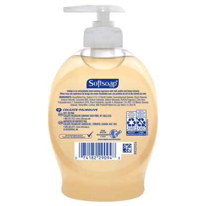 Softsoap Moisturizing Liquid Hand Soap, Milk and Honey, 7.5 Fluid Ounce, Pack of 6 (Package may vary) Softsoap