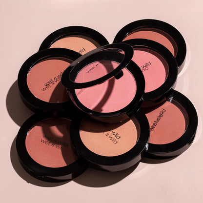 wet n wild Color Icon Blush, Effortless Matte Natural Sheer Glow & Seamless Blend, Luxuriously Infused Smooth Jojoba Oil, Cruelty-Free & Vegan - Pinch Me Pink wet n wild