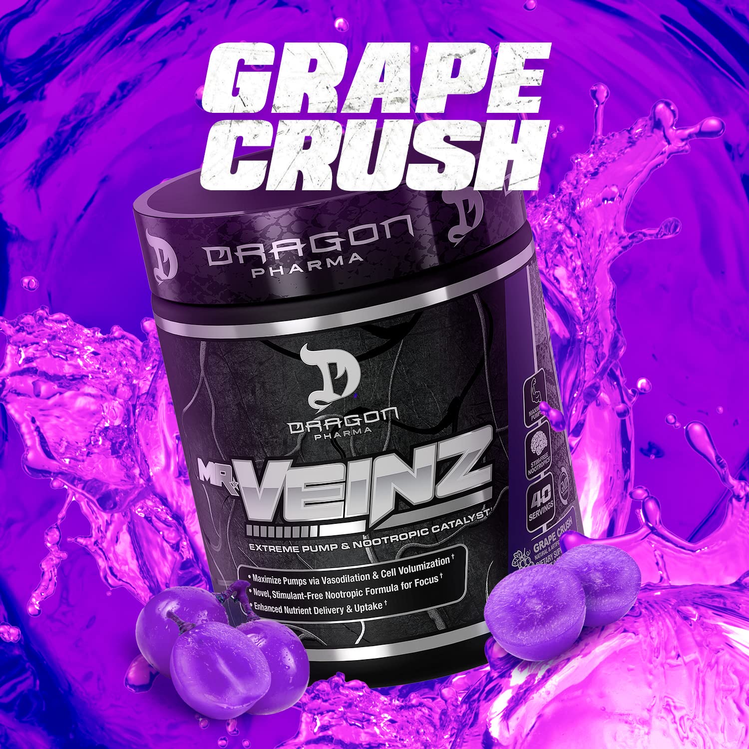 DRAGON PHARMA Mr. Veinz Stim Free Pre-Workout, Extreme Pump & Nootropic Catalyst DRAGON PHARMA buy australia supplements