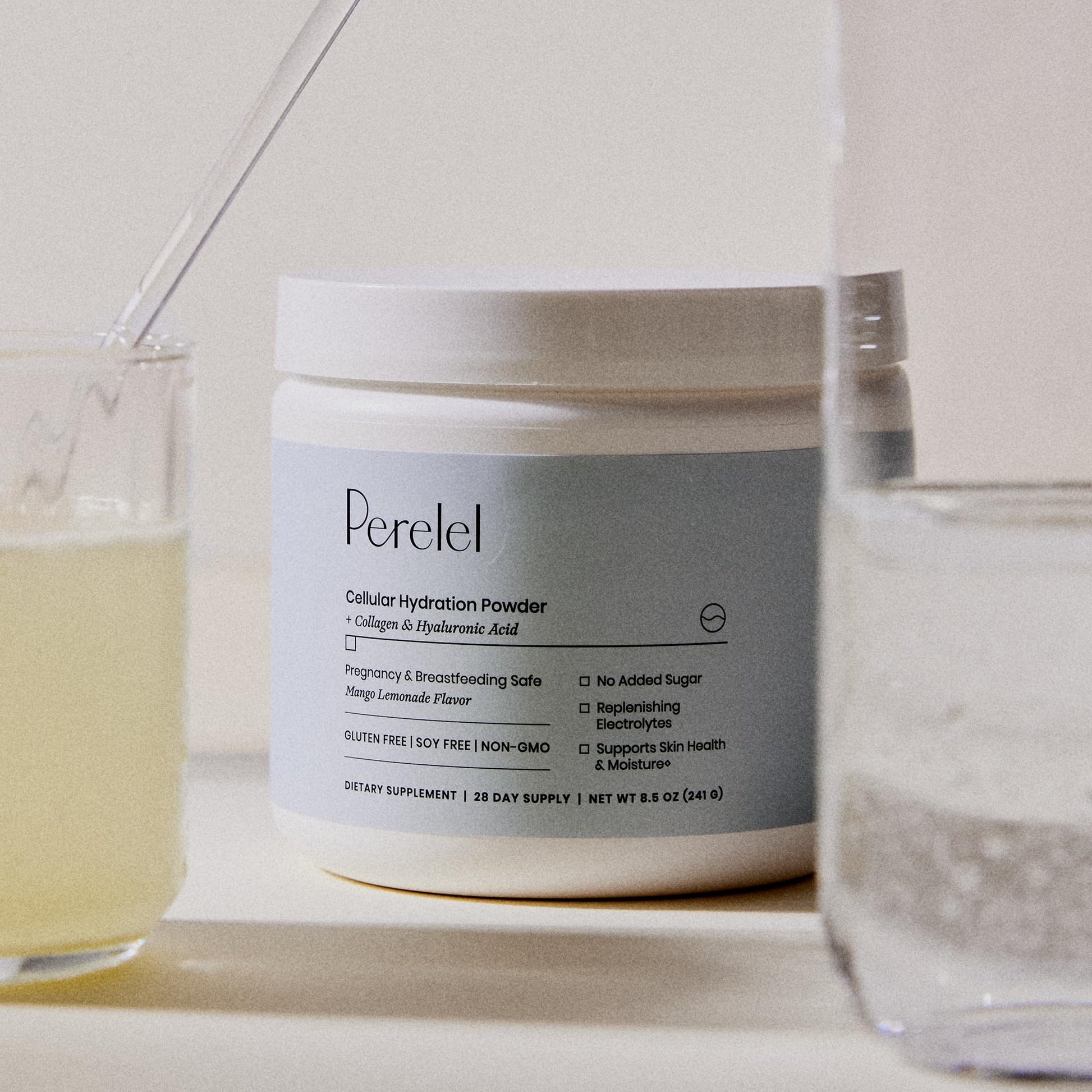 Perelel Hydration Powder, Electrolyte Supplement with Collagen & Hyaluronic Acid, Mango Lemonade Flavor, Soy & Gluten Free, Non GMO, No Added Sugar, 28 Servings Perelel buy australia supplements