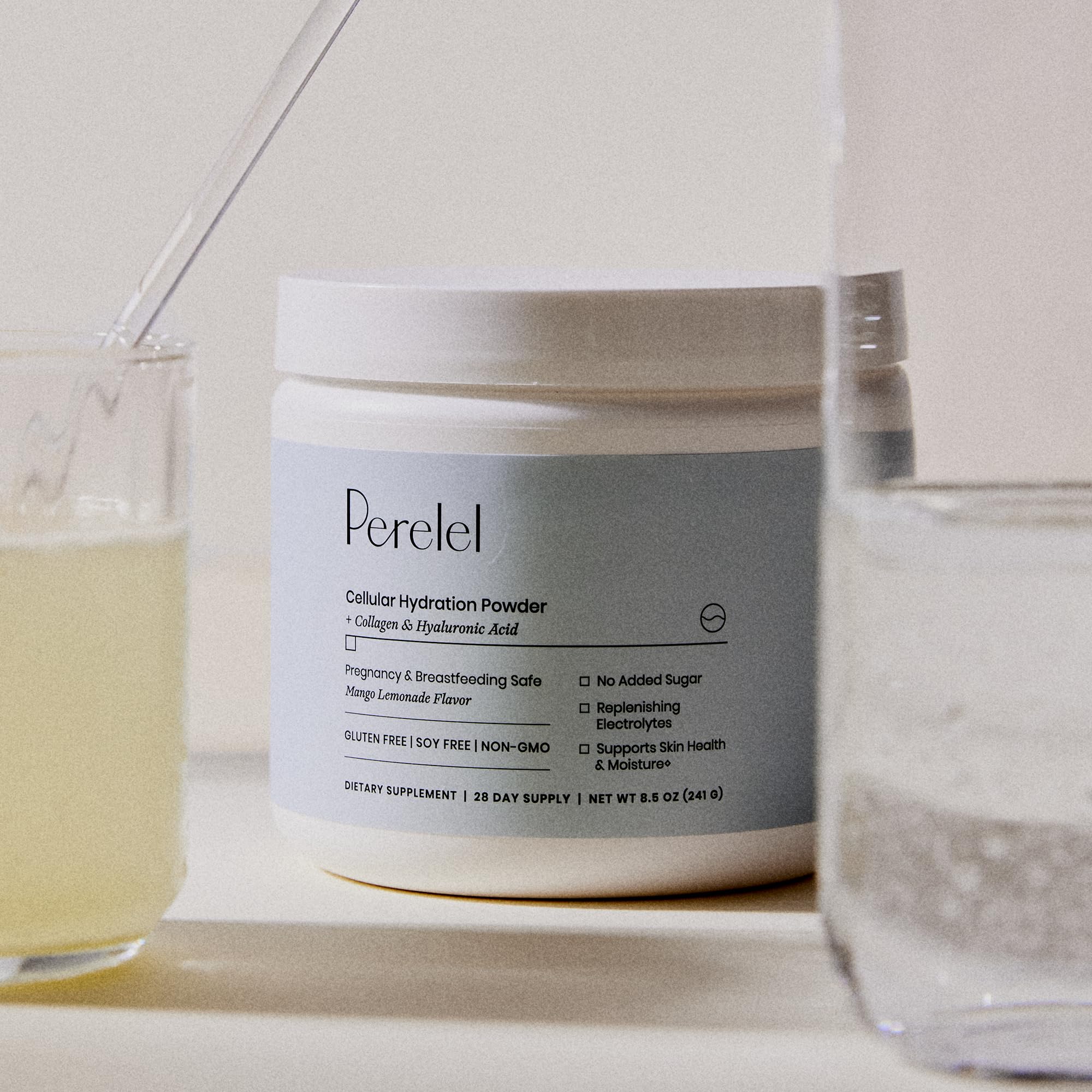 Perelel Hydration Powder, Electrolyte Supplement with Collagen & Hyaluronic Acid, Mango Lemonade Flavor, Soy & Gluten Free, Non GMO, No Added Sugar, 28 Servings Perelel buy australia supplements